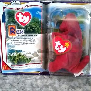 TY Teenie Beanie Babies- Rex the Tyrannosaurus Rex.